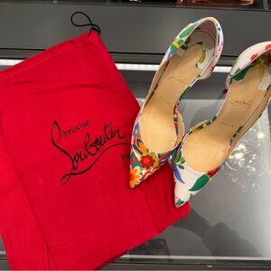 Christian Louboutin Multicolor Floral Pumps